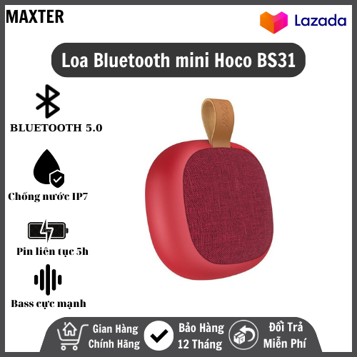 Loa bluetooth mini hoco bs31 bright sound wireless v4.2wt âm thanh hay bass cực ấm pin lâu hỗ trợ cổng thẻ nhớ tf aux