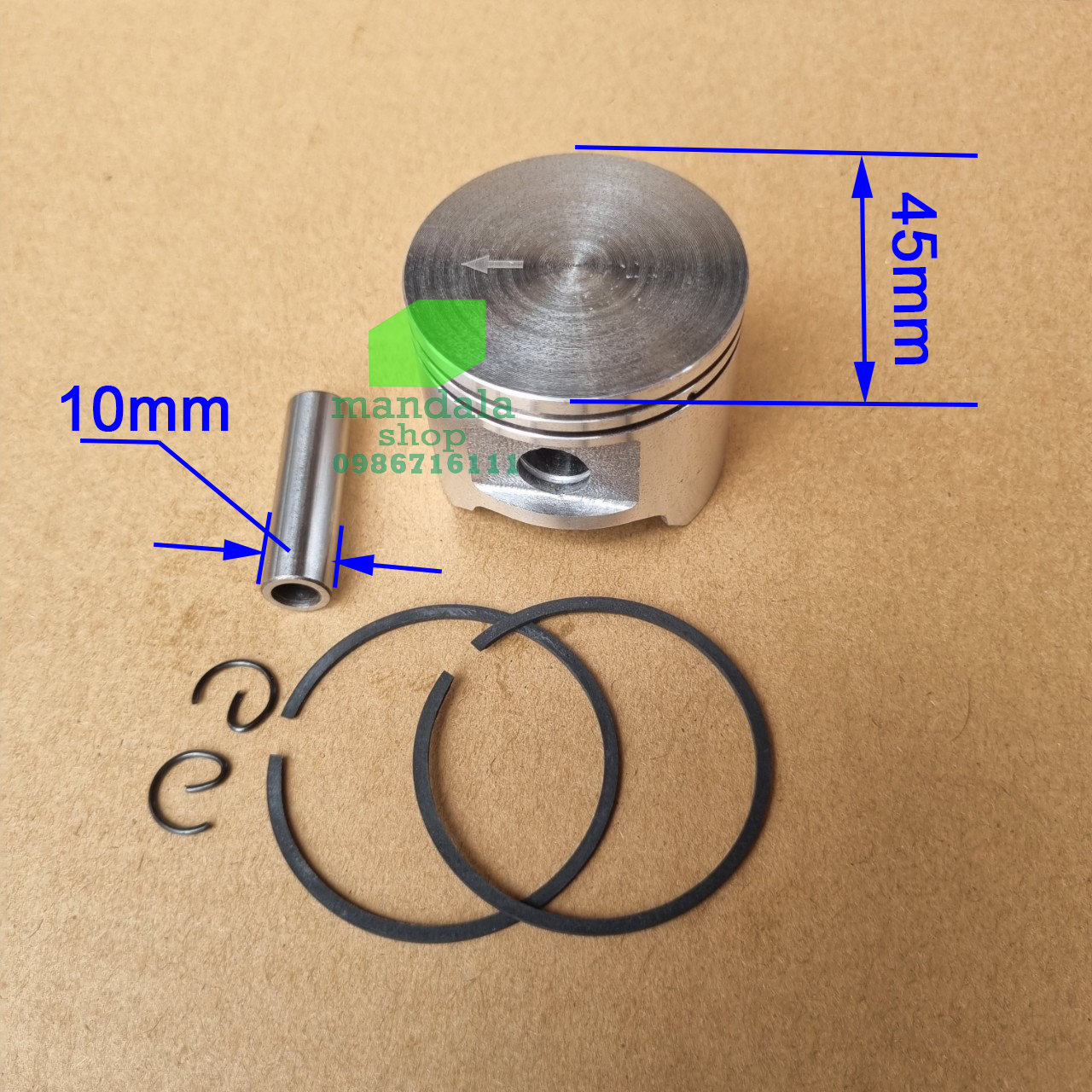Bộ piston máy cưa xăng 353 - đường kính 45mm