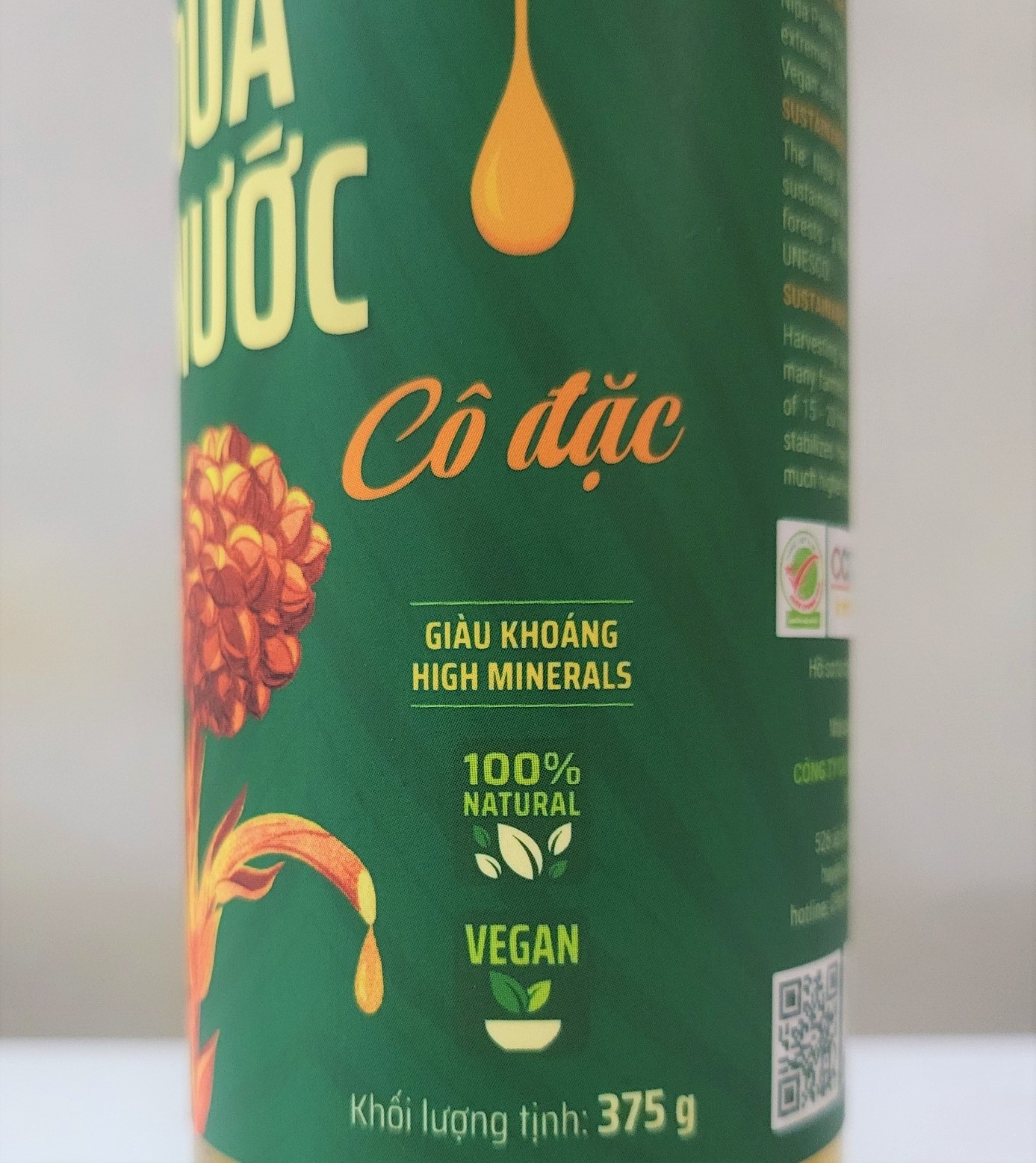 [Chai 375g] MẬT DỪA NƯỚC CÔ ĐẶC (Đường ăn kiêng tự nhiên) [VN] VIETNIPA Nipa Palm Syrup