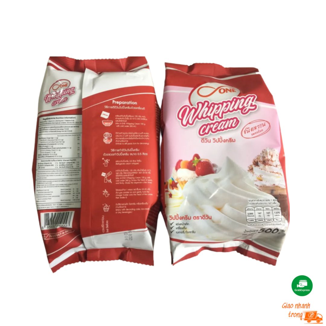 Bột kem Whipping Cream Thái Lan 500Gr