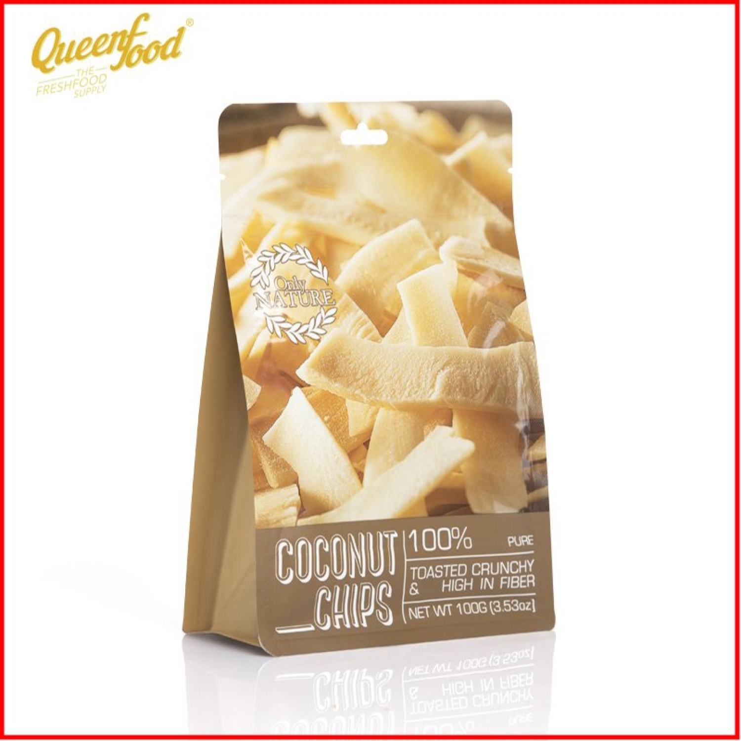Dừa Sấy Giòn COCONUT CHIPS Túi100g