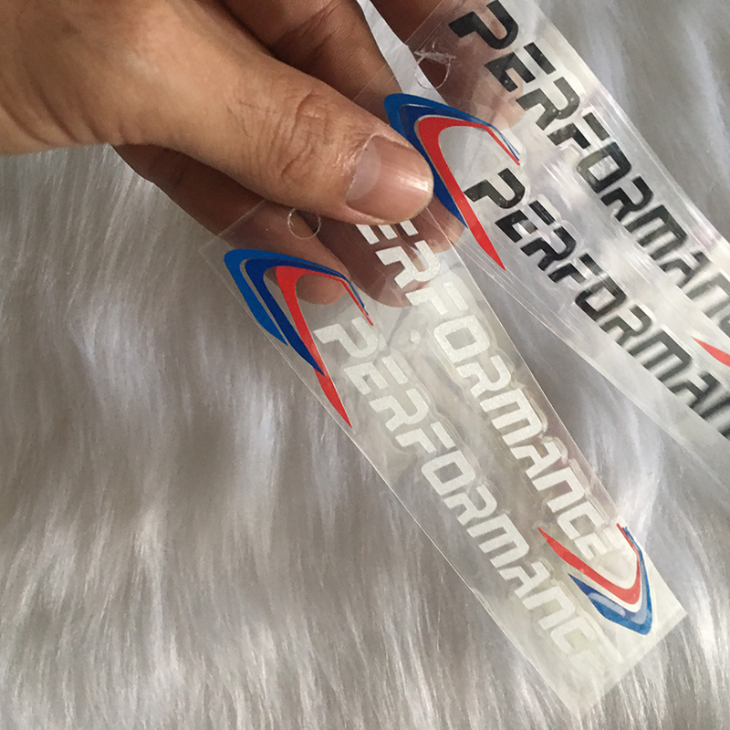 Tem dán gương chiếu hậu ô tô chữ Performance phản quang