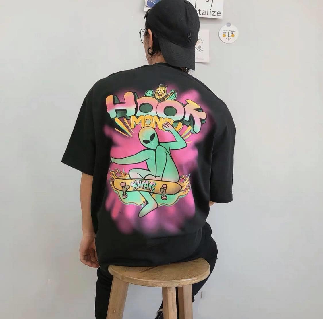[YoloBoutique] ÁO THUN HOOK UNISEX (ĐEN, TRẮNG, XANH)