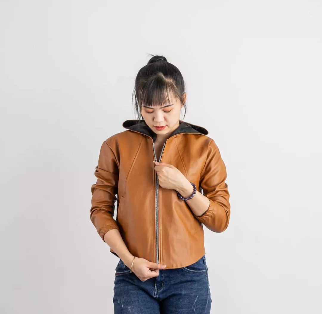 Áo Khoác Da Nữ Thái Cao Cấp( BẢO HÀNH 2 NĂM)
