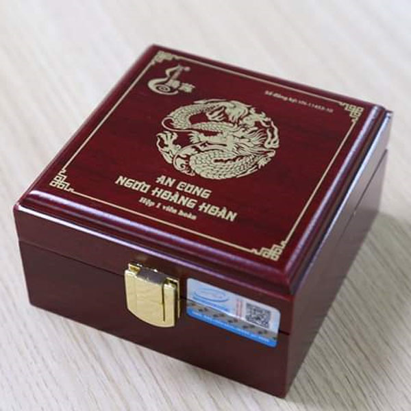 An cung ngưu hoàng hoàn hộp gỗ (1 viên hoàn)