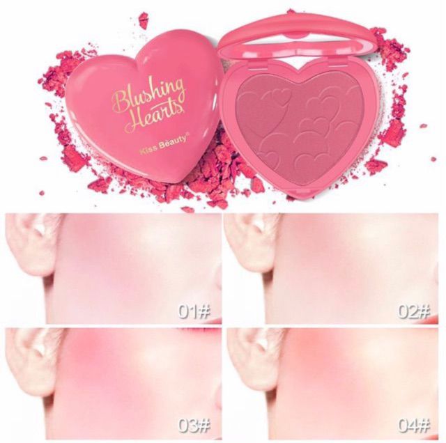 Phấn má trái tim kiss beauty