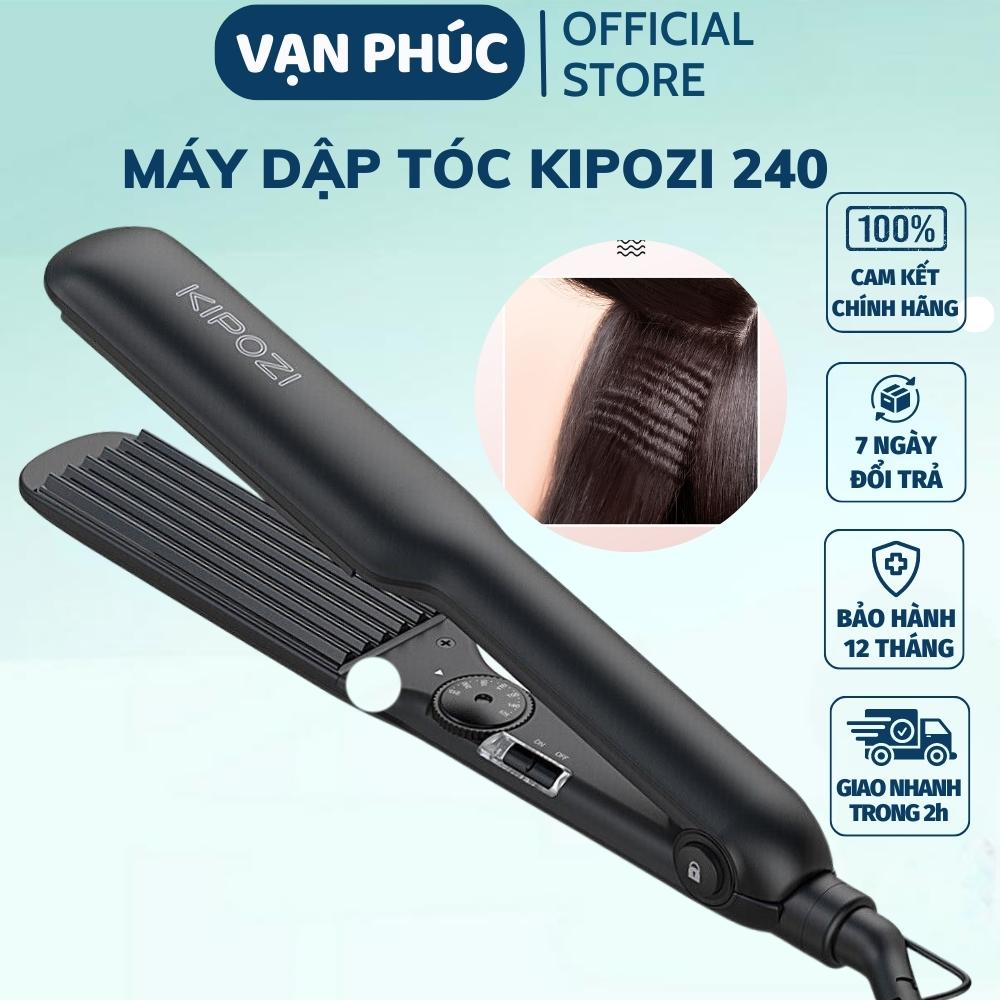 Máy dập xù tóc bản to KIPOZI 240, máy dập phồng chân tóc, máy bấm tóc dập xù giữ nếp tóc lâu, máy gơn sóng xoăn giúp tạo kiểu nhanh chóng giúp tóc không bị hư tổn bảo hành 12 tháng