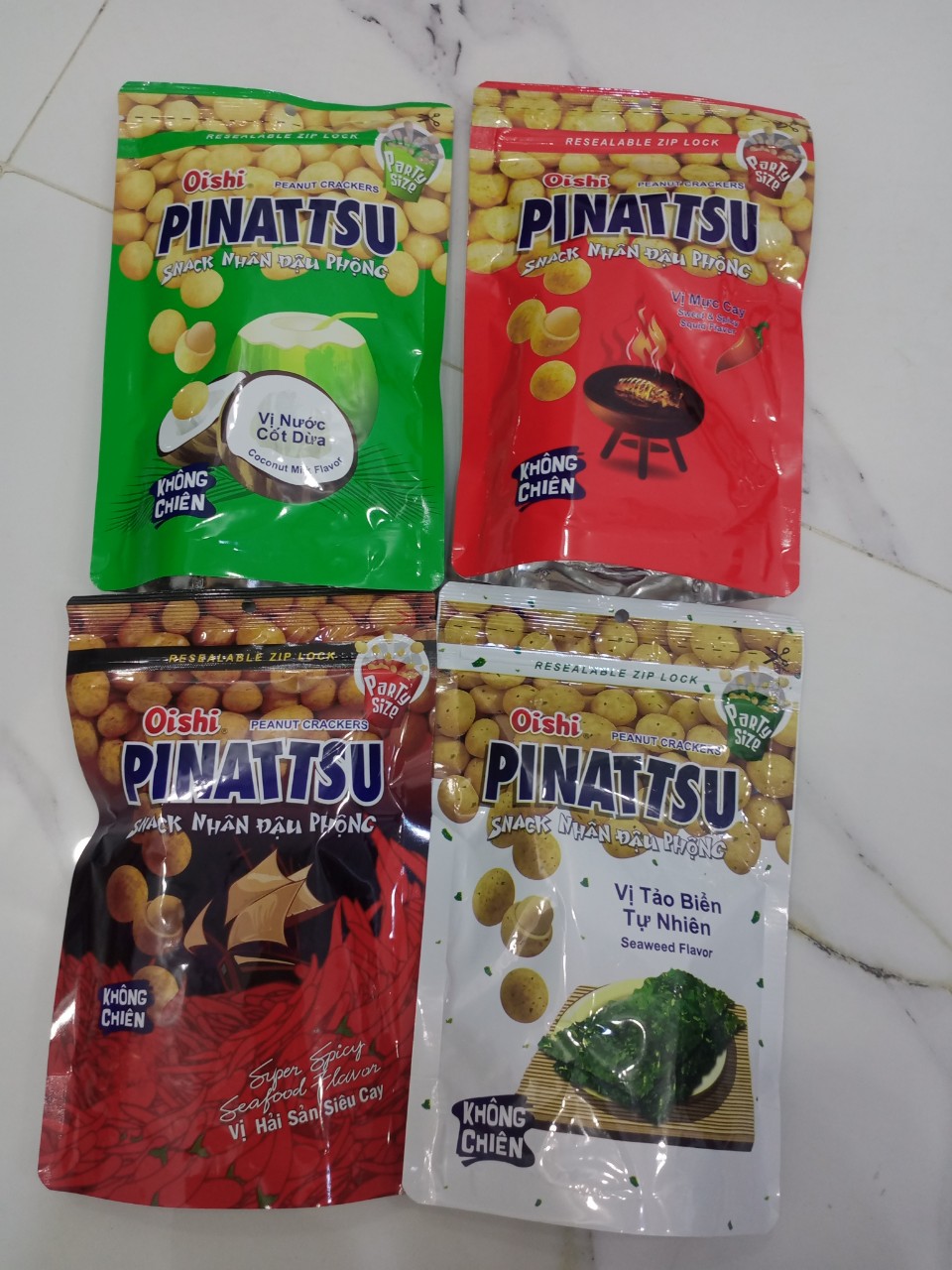 Combo 4 bịch đậu phộng Pinatsu 85g