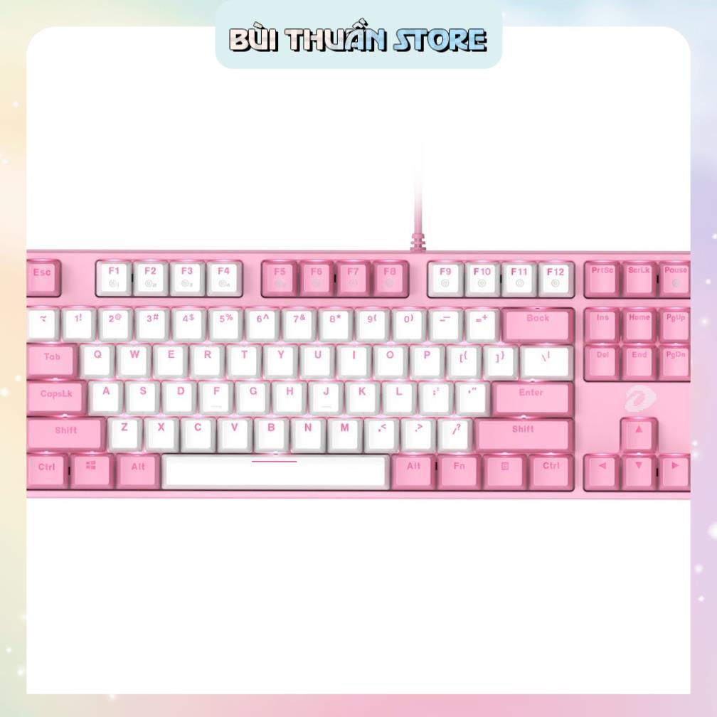 Bàn phím cơ Gaming DAREU EK87(RED Led, Blue/ Brown/ Red D switch)