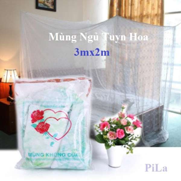 Mùng Ngủ Tuyn Hoa 3mx2m Hàng Thái Đặc Biệt Hạng A