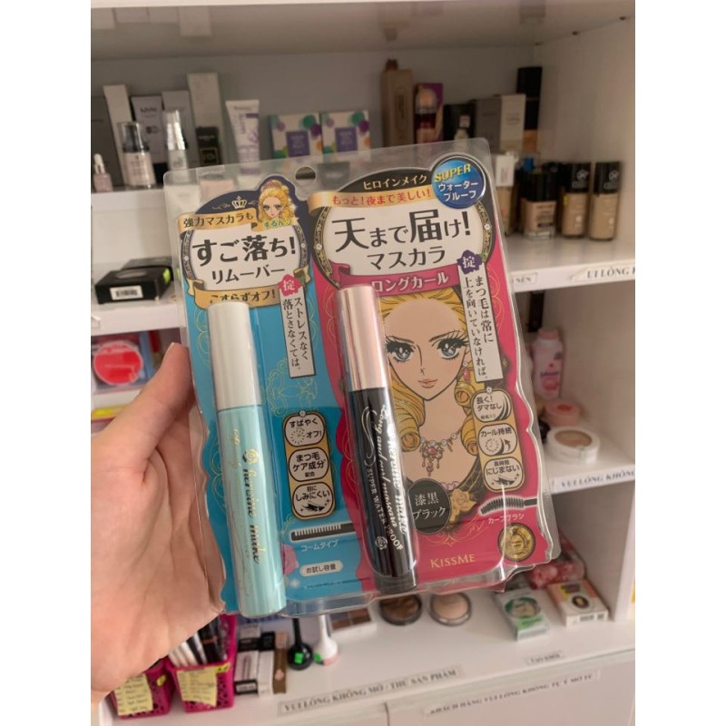 SET 2 MÓN MASCARA - TẨY TRANG CHO MI KISS ME HEROINE NHẬT BẢN giá rẻ
