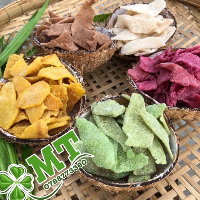 Mứt dừa non miếng mix vị nhà làm KL 1kg