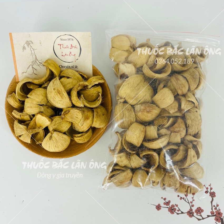 Vỏ cau khô 1kg, đại phúc bì, thơm, sạch - Lãn Ông