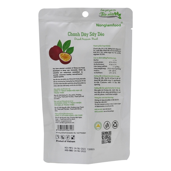 Chanh dây sấy dẻo 45g