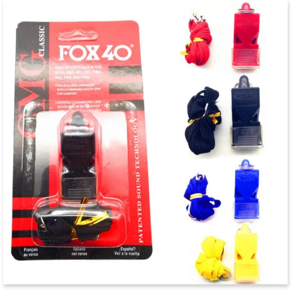 [HCM]Còi Fox 40 còi nhựa có dây đeo cổ