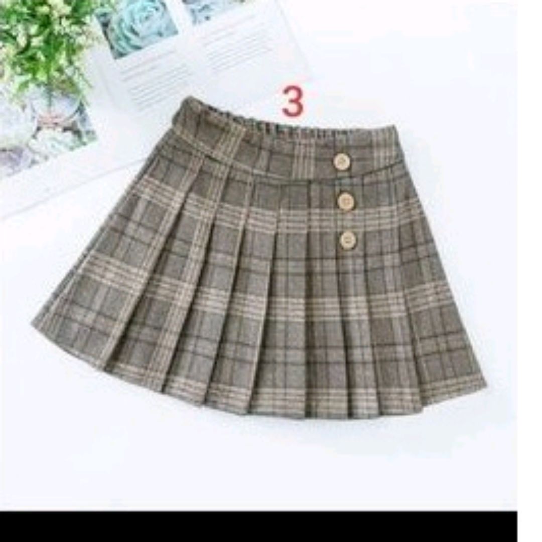 chân váy xếp ly bé gái hàng cúc CV008