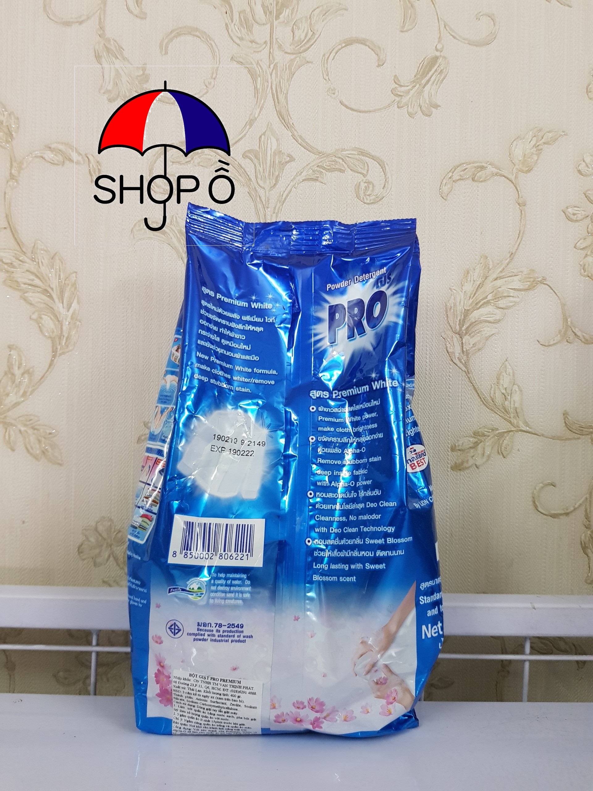 Combo 3 bịch Bột giặt Pro 350gram Thái Lan