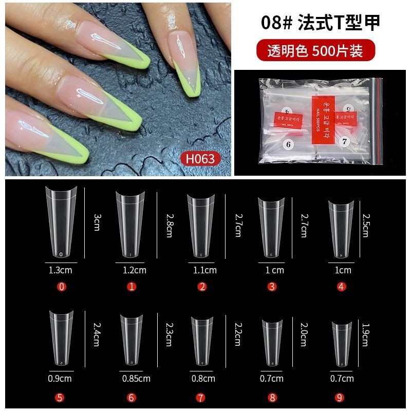 Móng Nối Fom Thang Dài Túi 500 Móng - sinailmi