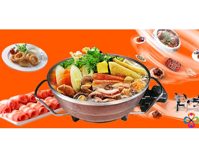 Nồi Chảo, Lẩu Điện Đa Năng (Tặng kèm vỉ hấp)