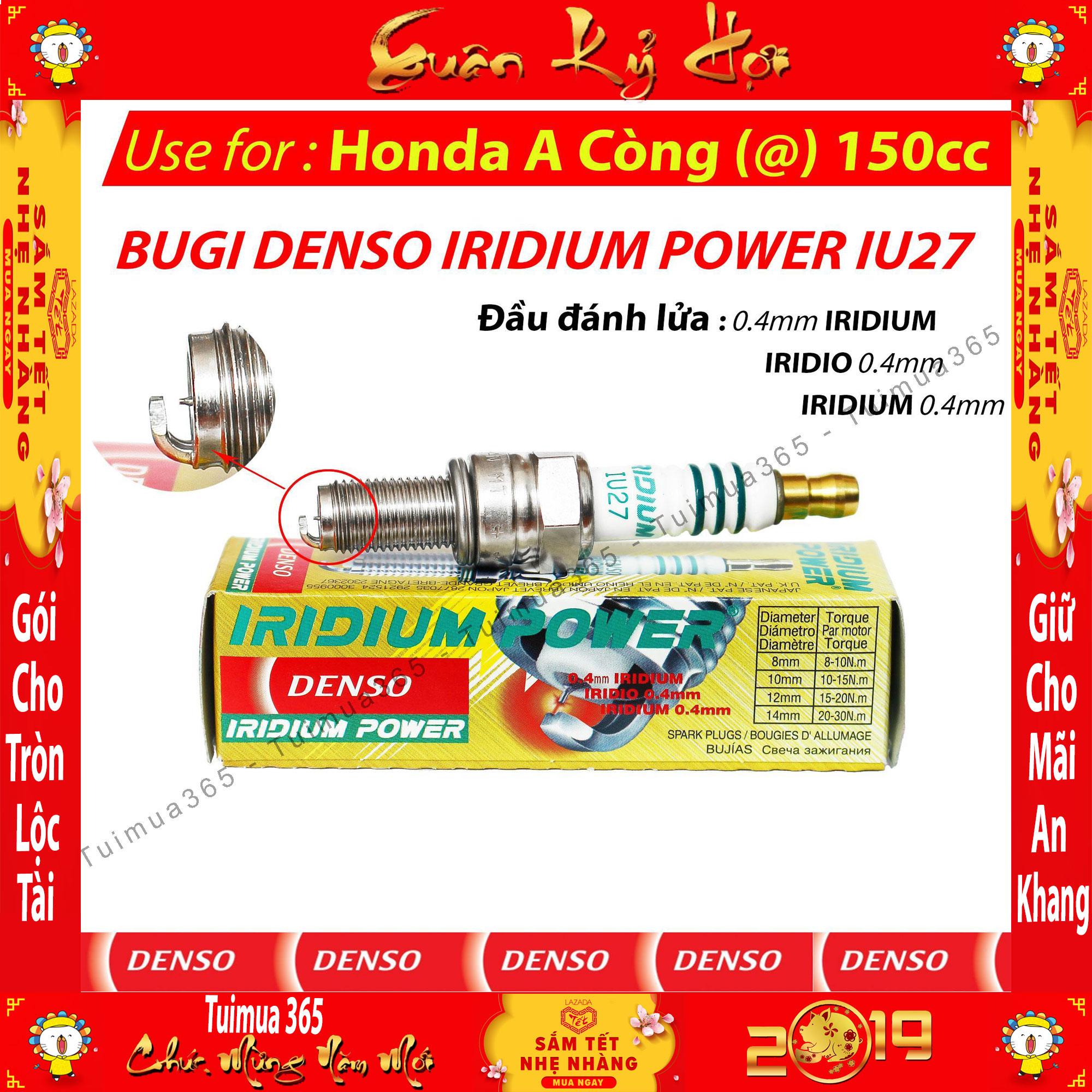 [HCM]Bugi IU27 Honda A Còng 150cc - DENSO IRIDIUM POWER