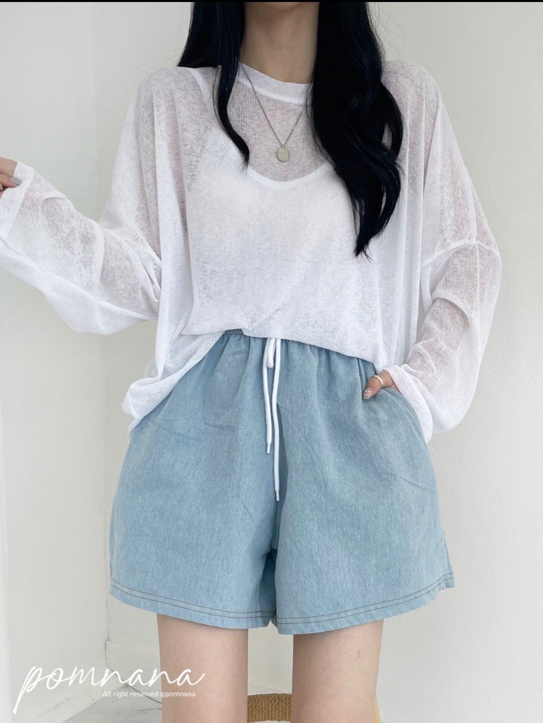 [ogniM Seoul] Quần short dáng chữ A phong cách Hàn Quốc (Made in Korea)