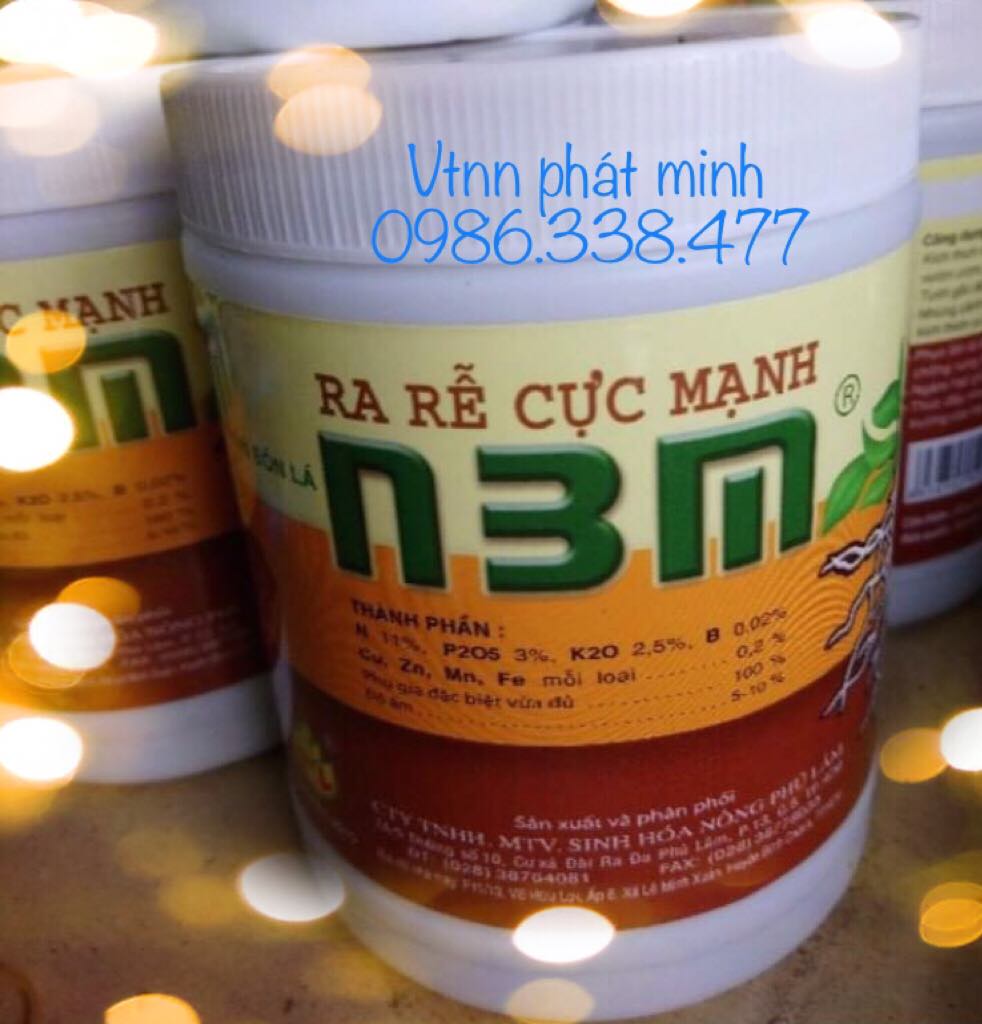 Phân bón lá npk ra rể cực mạnh n3m 500g của cty tnhh mtv sinh hóa nông phú lâm