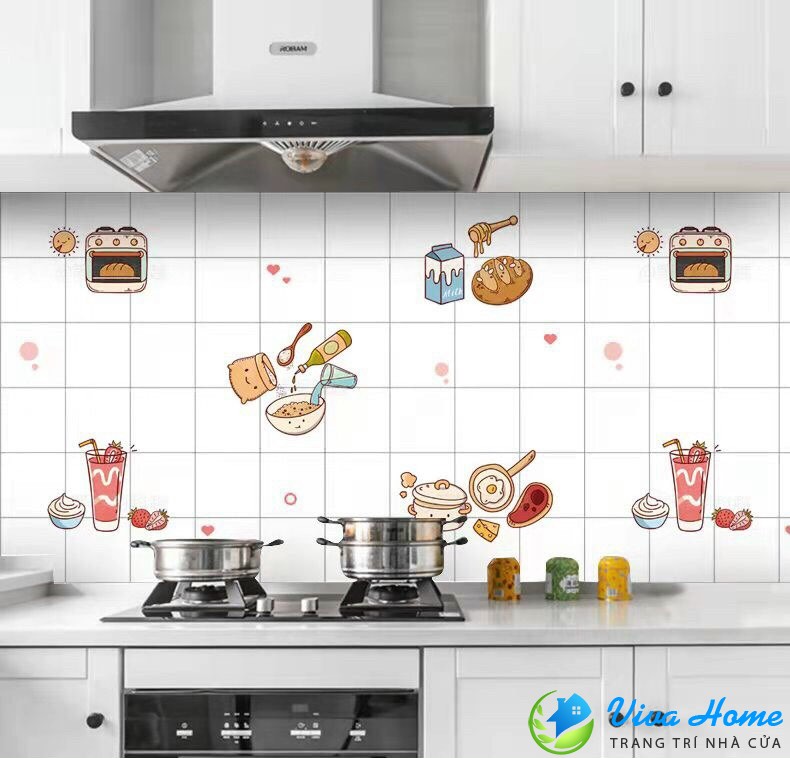 [SALE] 3 mét Decal dán bếp, giấy dán bếp chịu nhiệt khổ 60cm