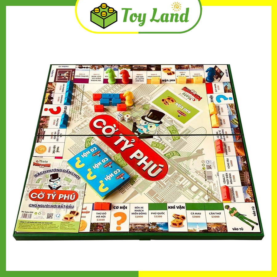 Cờ tỷ phú 5in1 liên hiệp thành size lớn nhất monopoly bộ cờ tỉ phú 5 in 1 đồ chơi trí tuệ trẻ em giải trí
