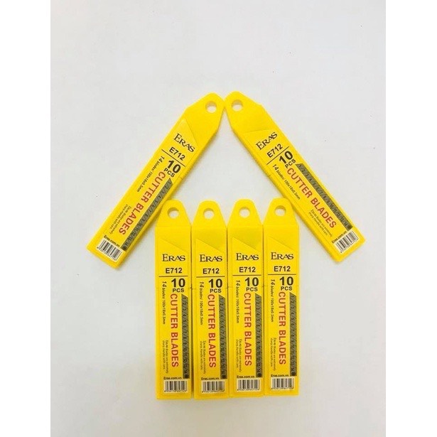 Tuýp 10 lưỡi dao rọc giấy Eras chính hãng