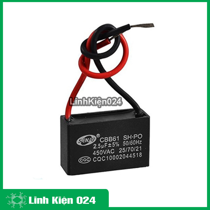 Tụ quạt 2,5uf 400vac 50/60hz
