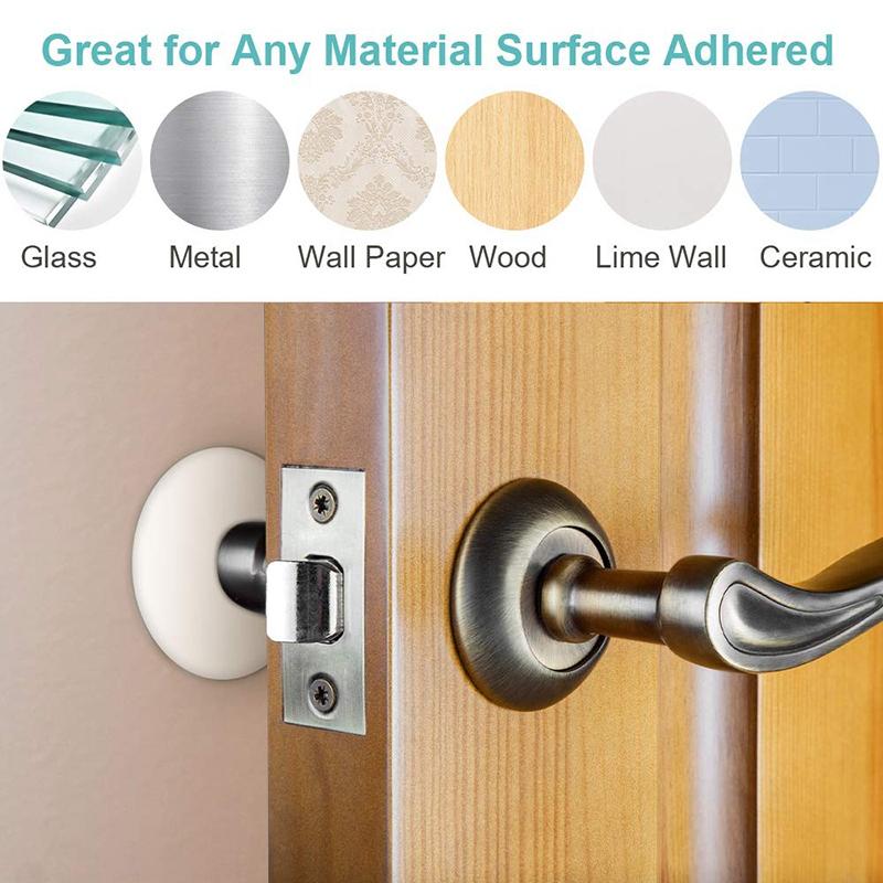 Door Stopper Wall Protector, 5 Pcs Large Door Knob Protector Door Stop