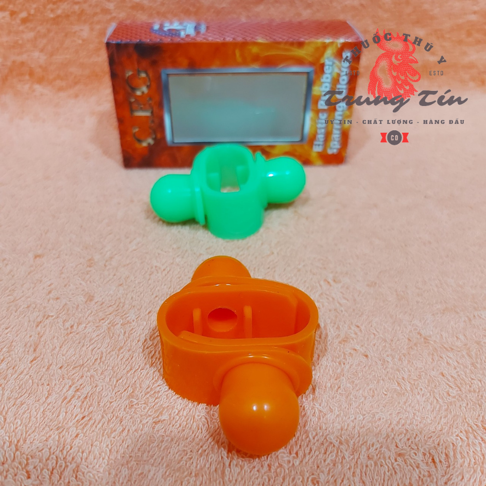 HCM - bịt cựa silicon - dành cho gà (TRE) - (1 HỘP DÀNH CHO 2 CON)