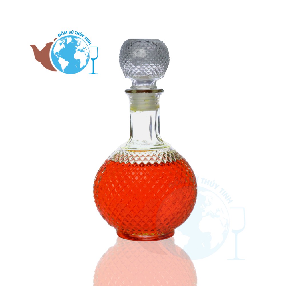 [HCM]Bình đựng rượu ngâm sâm thuỷ tinh 200ml - BR07-0.2