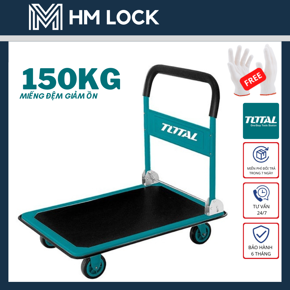 150kg xe đẩy hàng có thể gập lại total - hàng chính hãng - ththp11502 - hm lock