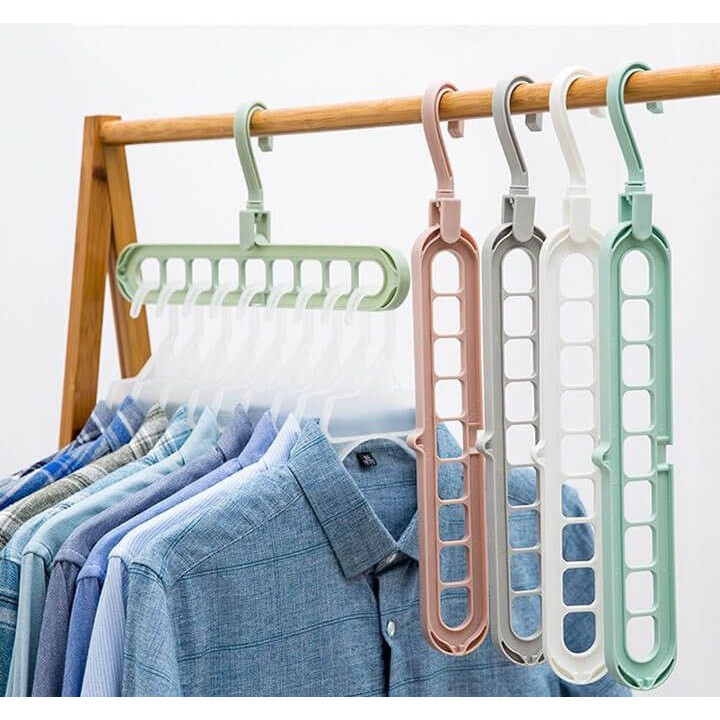 Móc treo quần áo 9 lỗ đa chức năng