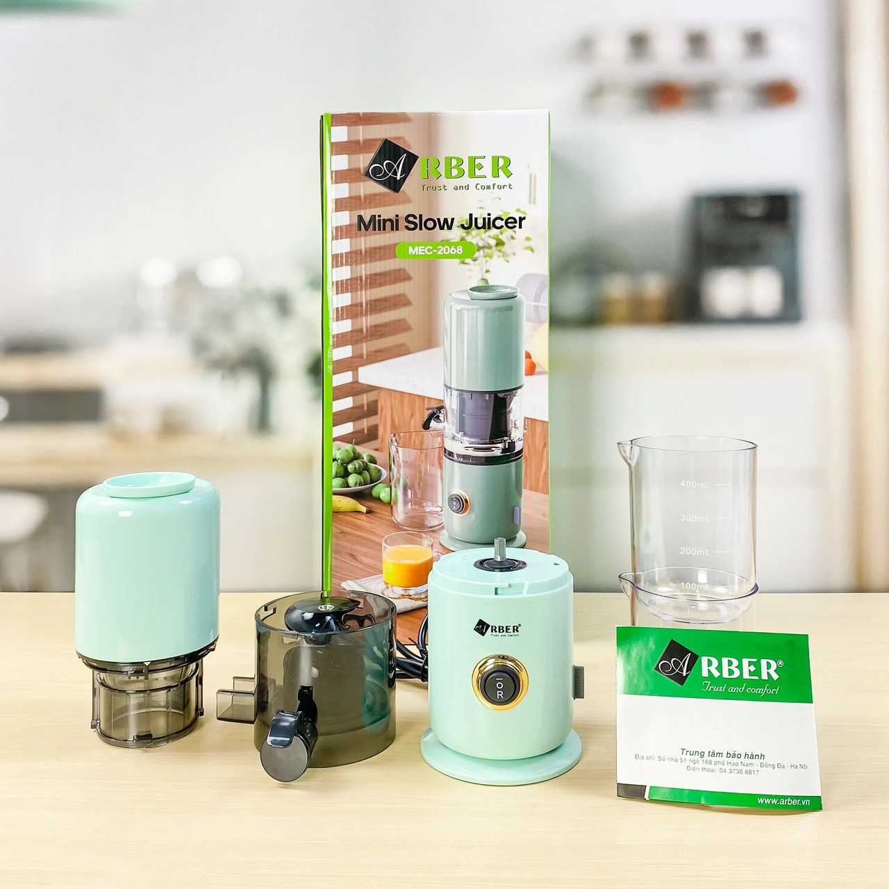 Máy Ép Chậm Mini Arber MEC2068MĐ Bảo Hành 12 Tháng