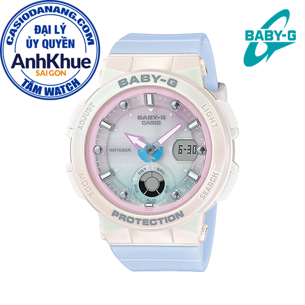 Đồng hồ nữ dây nhựa Casio Baby-G chính hãng Anh Khuê BGA-250-7A3DR (41mm)