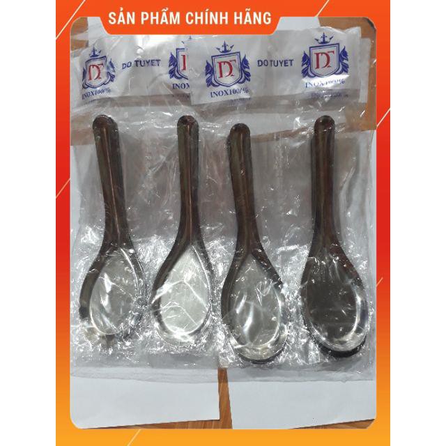 Combo 10 thìa inox hoa sen, Thìa ăn phở