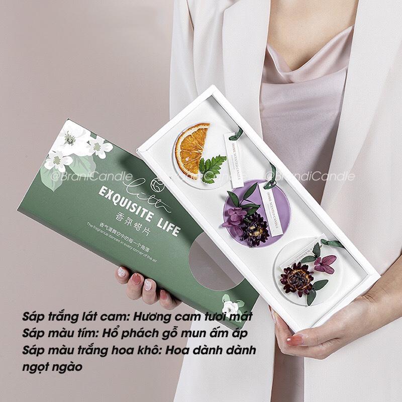 Set Sáp Thơm 3 Món Kèm Túi Xách Lịch Sự