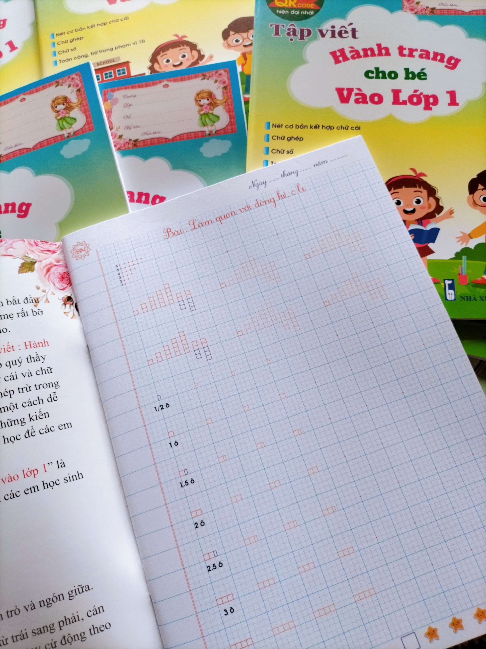 Vở hành trang cho bé vào lớp 1