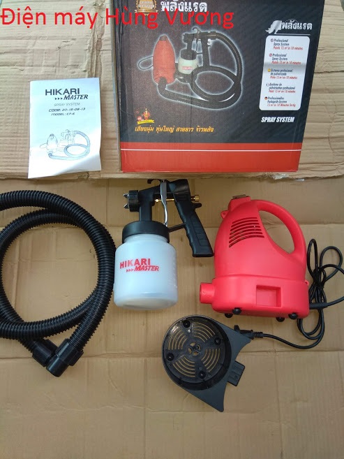 Máy phun sơn Hikari EP-6,750W, madein Thái Lan,bình 800ml,phun sơn dâu, sơn nước, sơn sắt tiện dụng.