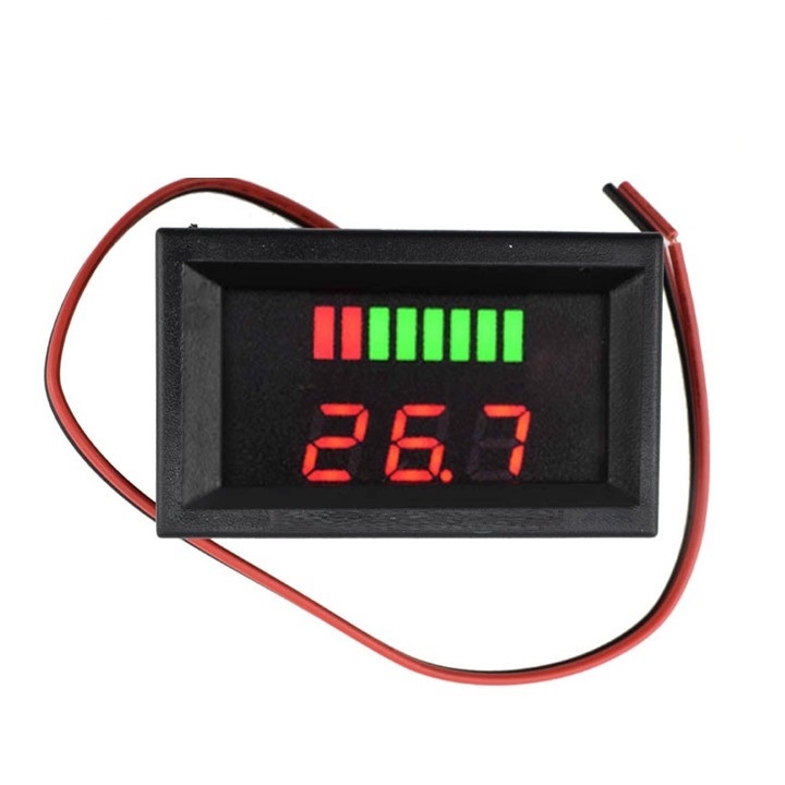Đồng hồ Led đo dung lượng bình accu 12v-60V