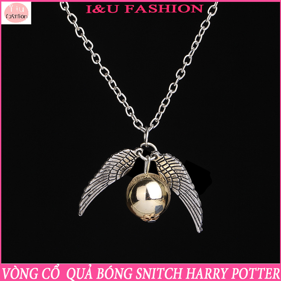 Dây chuyền vòng cổ dài kim loại dạng sợi mảnh hình trái banh Snitch trong Harry Potter cá tính độc đáo cho nam nữ VC-31