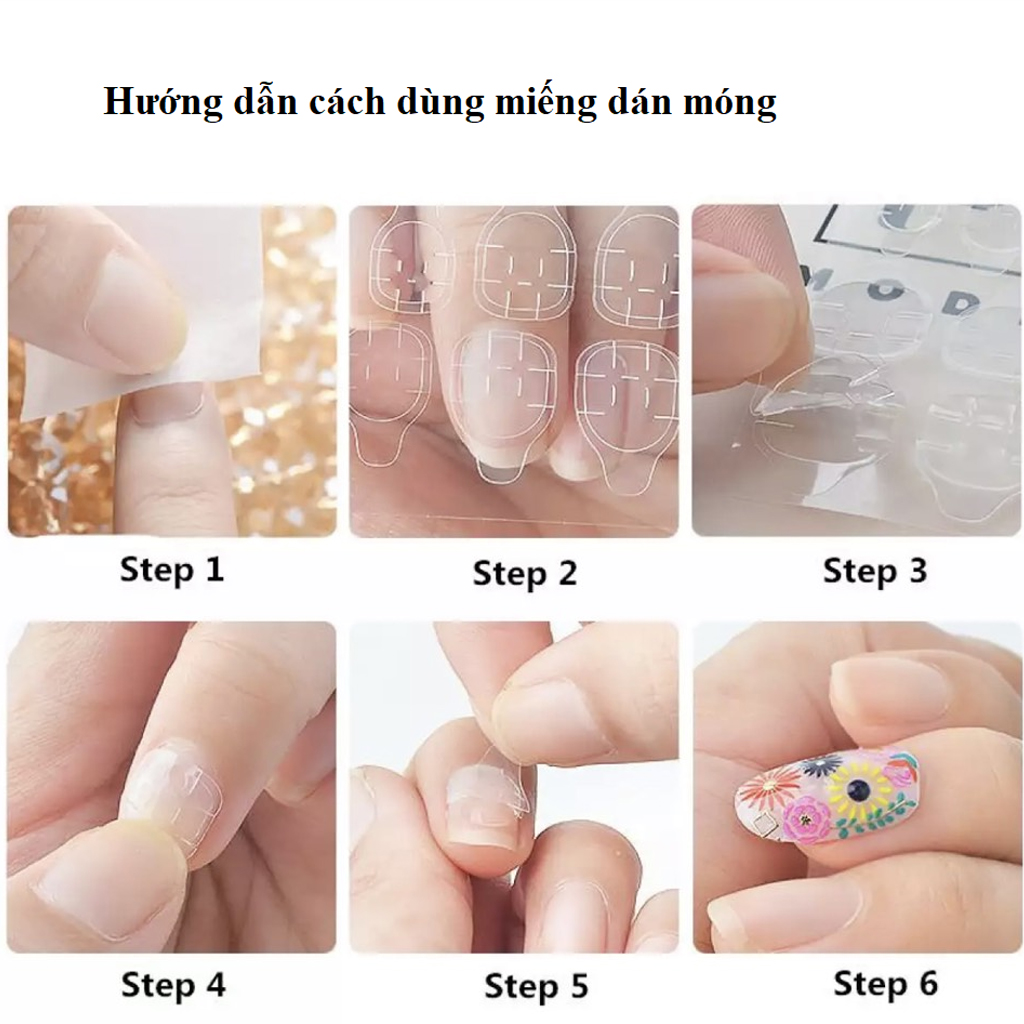 Vỉ 24 miếng keo dán móng