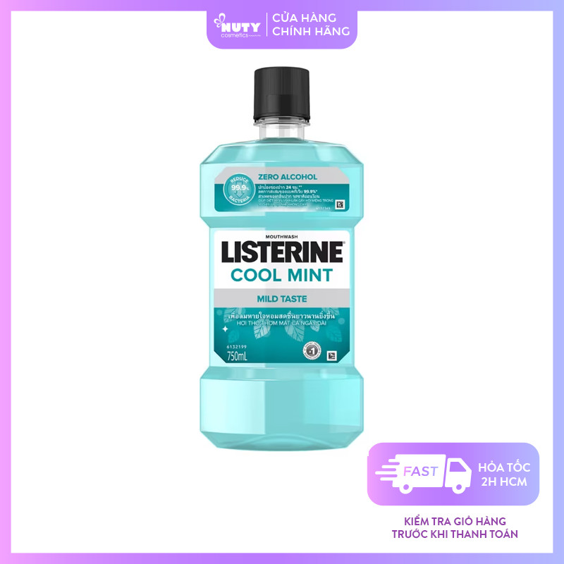 Nước Súc Miệng Listerine Cool Mint Giúp Răng Trắng Sáng Và Thơm Miệng