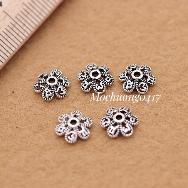 [S925] Charm bạc ốp cánh hoa - MH250