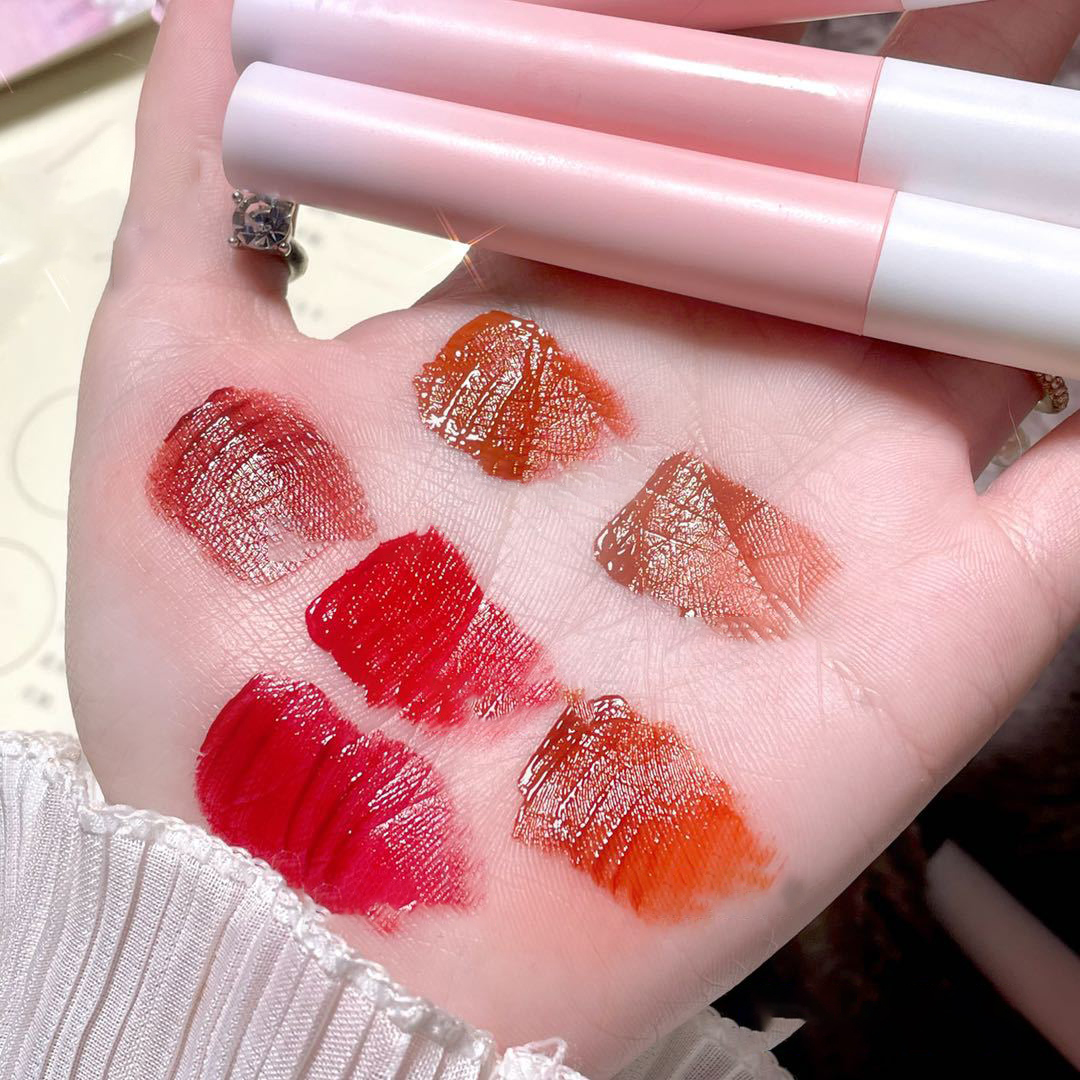 6 Cái/bộ Son Môi Men Mềm Không Thấm Nước Lâu Dài Xu Hướng Hot Son Môi Trong Nước Giá Rẻ Son Môi