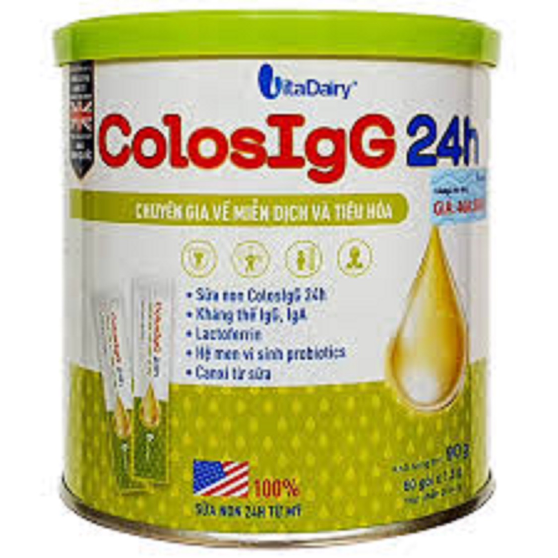Sữa non ColosIgG 24h 90G (60 gói x 1.5g)