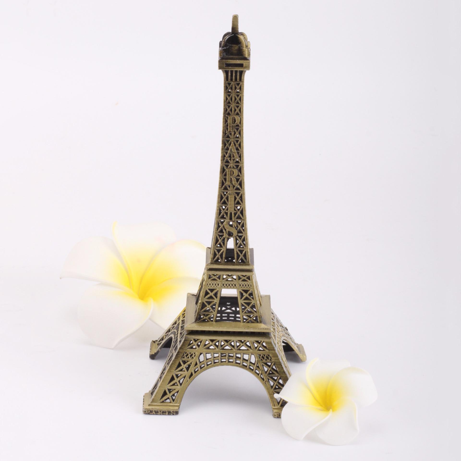 [HCM]Mô hình tháp Eiffel cao 18 cm (màu vàng rêu)