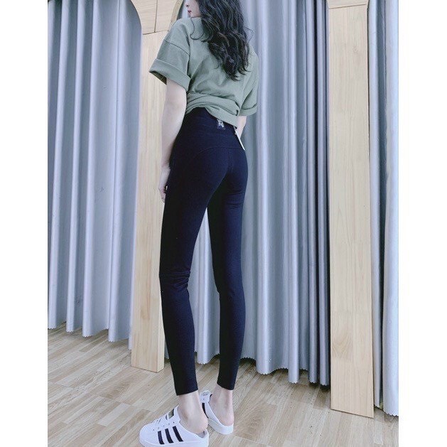 Quần Legging Wang Cạp Cao Nịt Eo Siêu Cấp chất umi Dày Dặn Co Giãn Đa Chiều Tốt